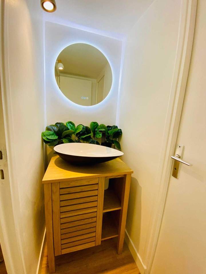 Éclairage moderne salle d'eau Toulouse